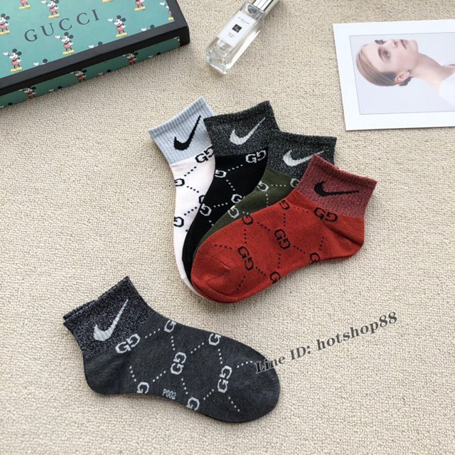 gucci古奇專櫃爆款GG系列男女款中短款襪子船襪 mmyj1819